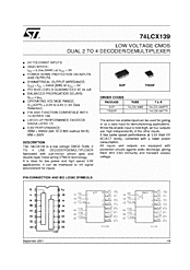 DataSheet 74LCX139 pdf